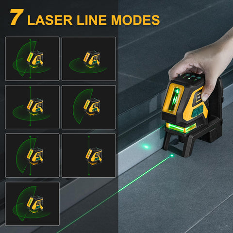 PREXISO laser level 360-degree line enables seamless room layout and alignment.