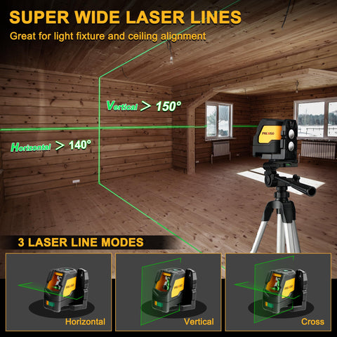 Prexiso laser level dual modules for higher accuracy and multi-mode projection