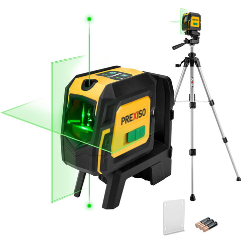 Prexiso laser level front view for quick on-site alignment.