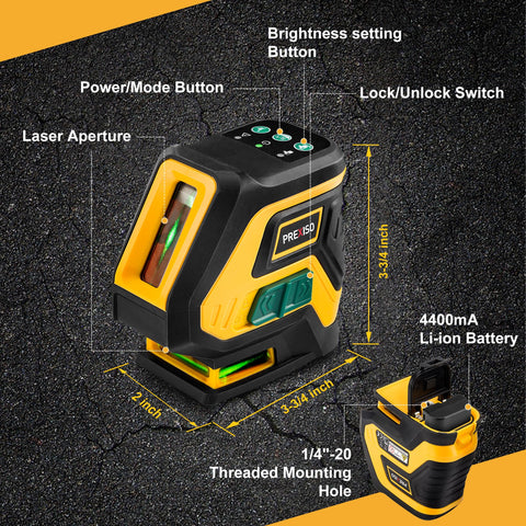 PREXISO laser level magnetic bracket rotates 360-degree for flexible setups.