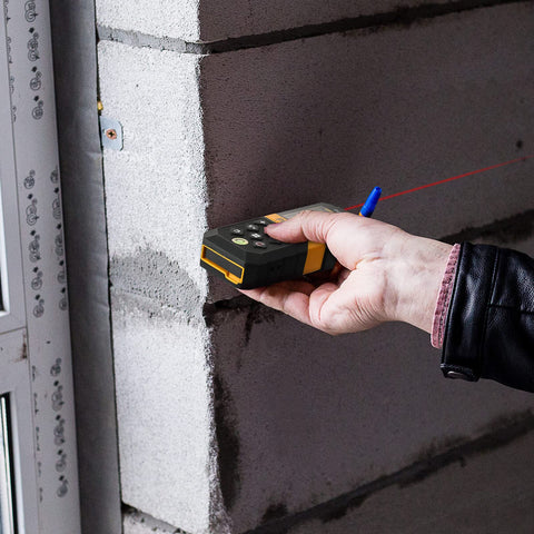 Prexiso portable handheld laser measure fits pockets for easy transport