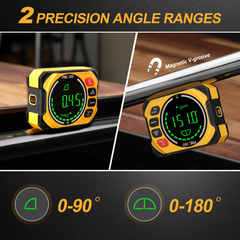 PREXISO magnetic base securely grips metal surfaces for steady level readings.
