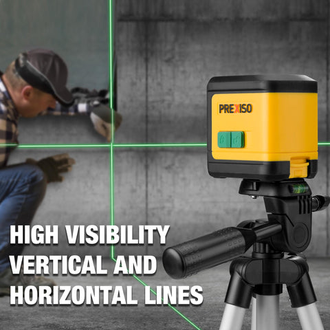 PREXISO manual mode locks lines for precise angled work.
