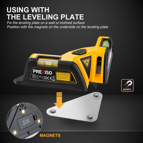 Prexiso Square Laser one-button operation simplifies switching lines on and off