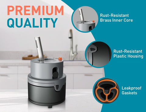 PRFCTTY easy installation guide image illustrating DIY faucet fix.