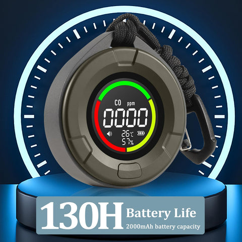 PRIMBARBER CO detector rechargeable battery offers long-lasting power for trips.