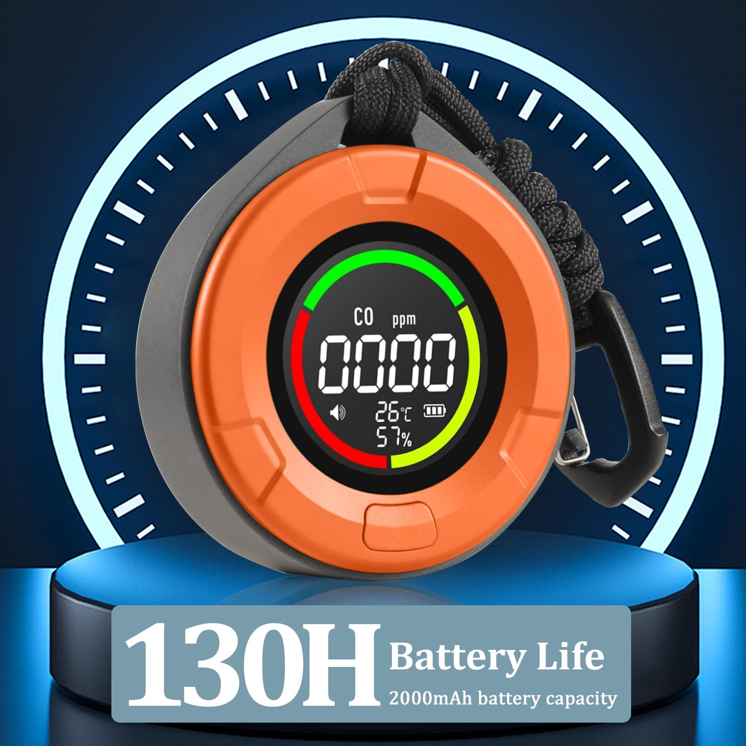 PRIMBARBAR color alert display signals safe, warning, or danger at a glance.