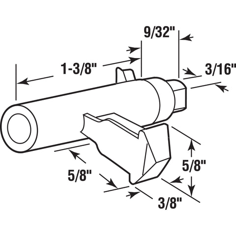 Prime-Line C1018 outside keeper assembly for complete, easy installation