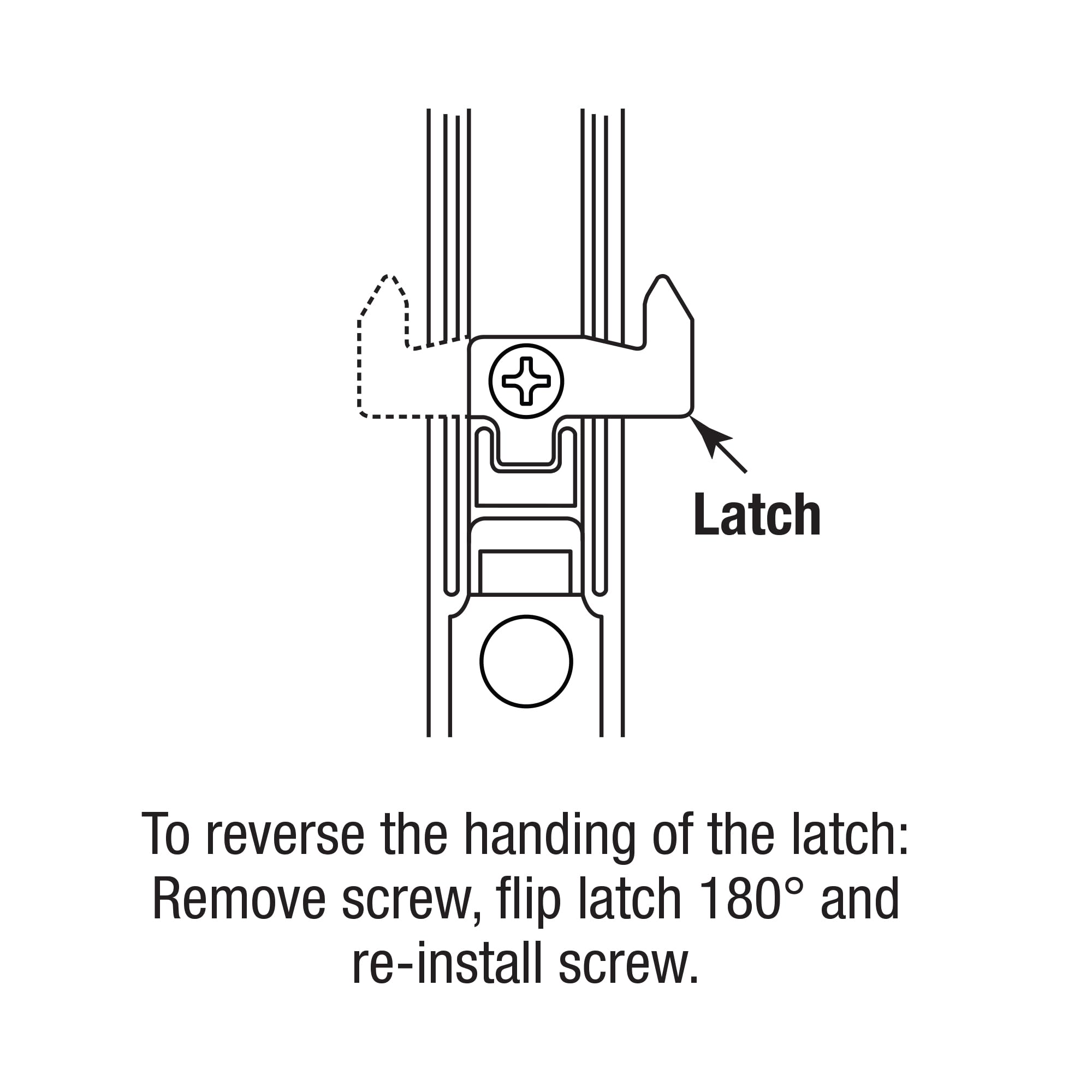 Prime-Line C1032 flush mount hook style closeup for precise installation.