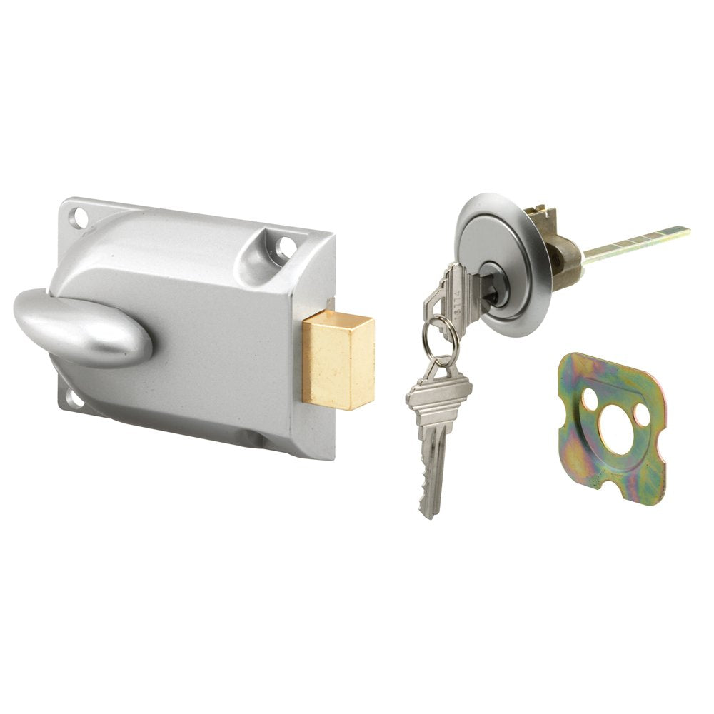 Prime-Line GD52119 diecast painted aluminum center mount deadbolt, durable exterior for garage doors.