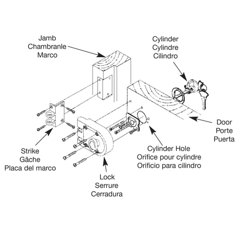 Prime-Line SE 15361 flat strike detail promotes reliable latch engagement.