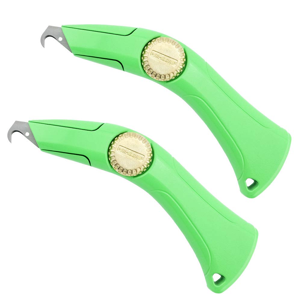 Primeline Tools Primegrip Knuckle Saver Roofing Knife with long handle for safer shingle cutting
