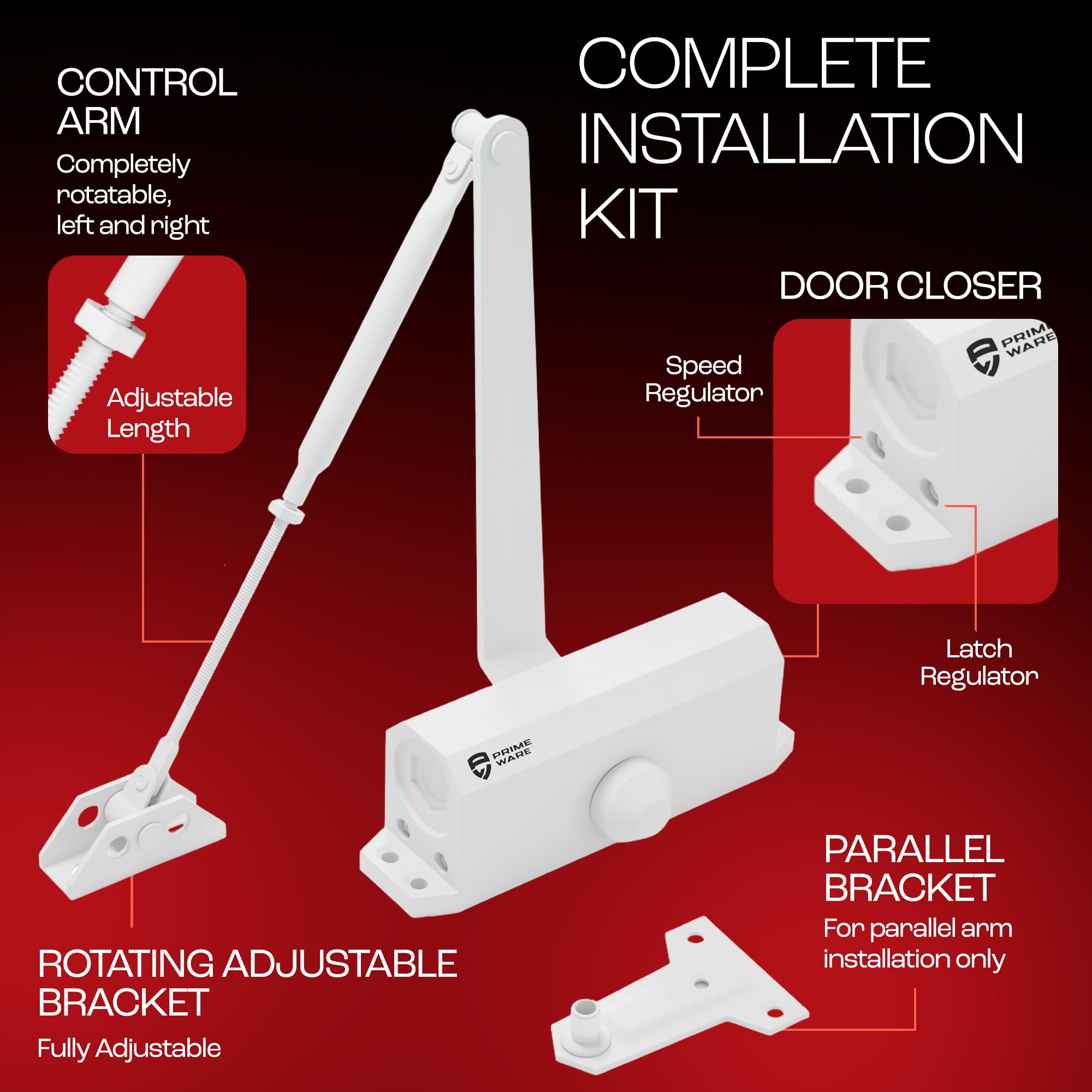 PrimeWare DC-300 installation-kit-included with brackets and template.