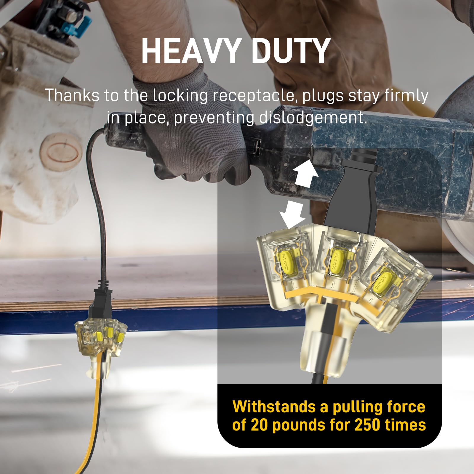 PRIMOWIRE all weather extension cord performs across extreme temperatures.