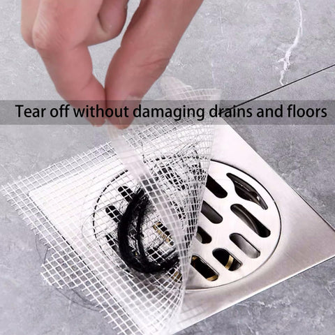 PRIMSOPH dense mesh behind the sticker traps hair and debris effectively