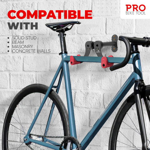 PRO BIKE TOOL adjustable arm supports diverse bike frames securely.