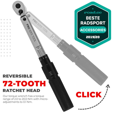Extension bar helps reach tight bolts on bikes.