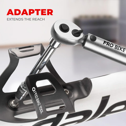 Includes 8 Hex and 3 Torx bits for versatile bike maintenance.