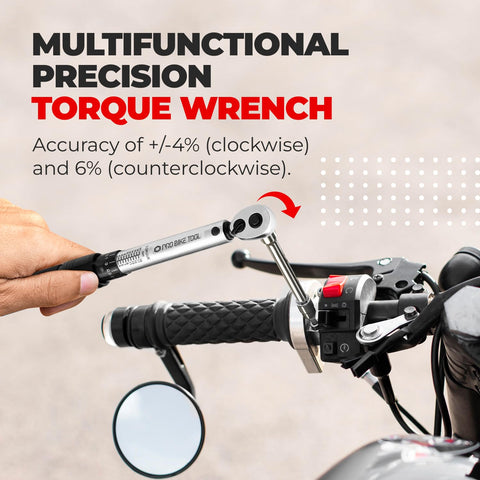 PRO BIKE TOOL high-contrast nm scale for easy reading