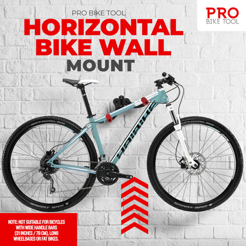 PRO BIKE TOOL indoor bicycle hanger secures road, mountain, or hybrid bikes.