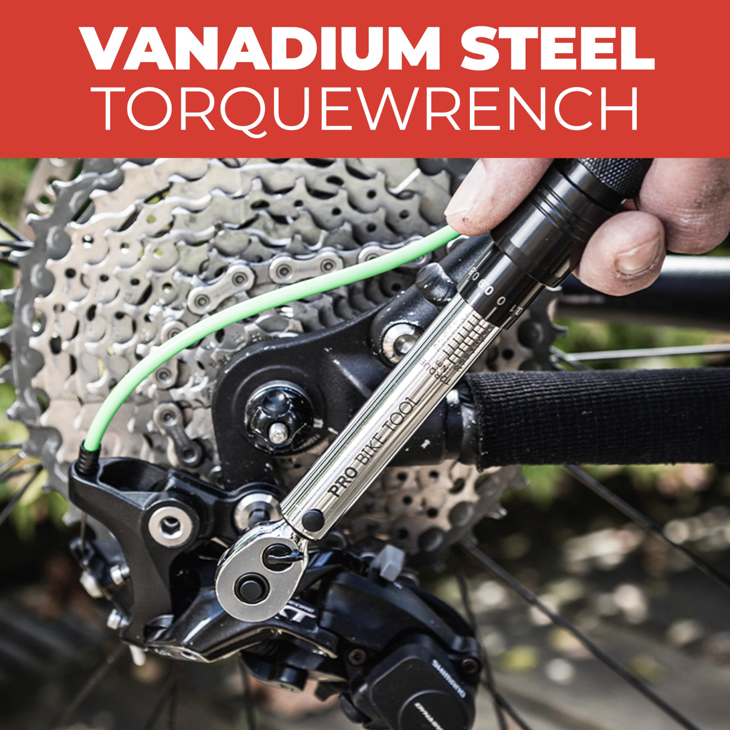 One-touch collar locks torque setting for steady operation.
