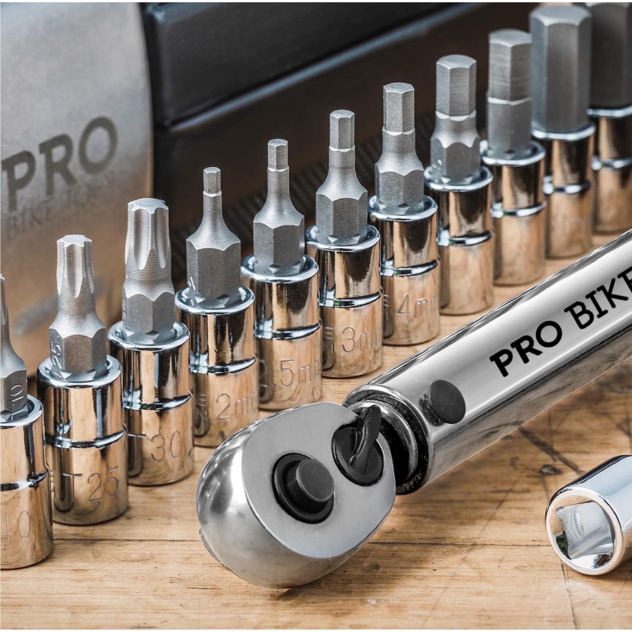 Sturdy storage box keeps tools organized and portable.