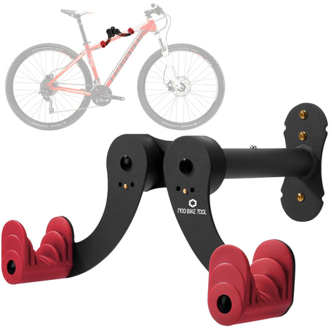 PRO BIKE TOOL wall mount horizontal bicycle rack keeps bikes off the floor.