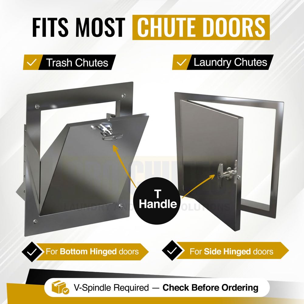 Pro Chutes designed for bottom and side hinged chute doors.