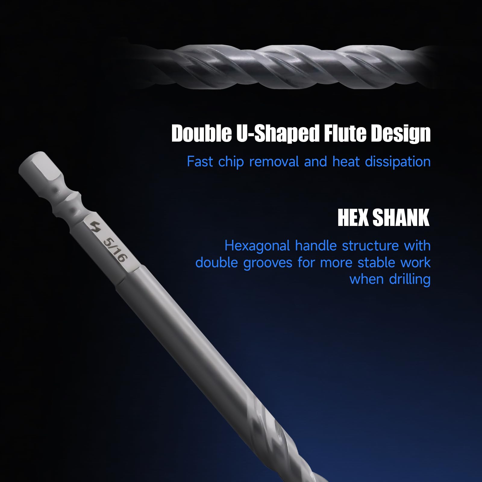 Pro Edge double-edged tip enhances drilling speed and efficiency across masonry projects