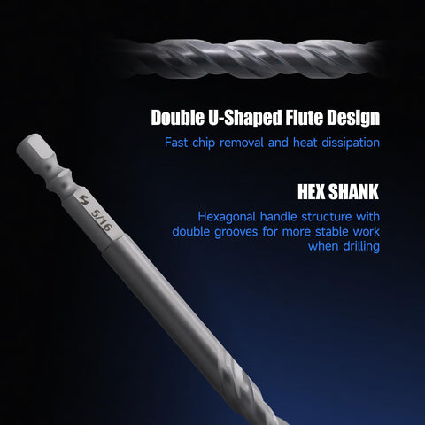 Pro Edge double-edged tip enhances drilling speed and efficiency across masonry projects