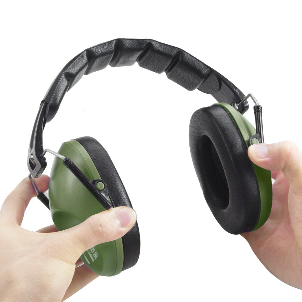 Pro For Sho army-green earmuffs blend with gear while delivering discreet noise relief.