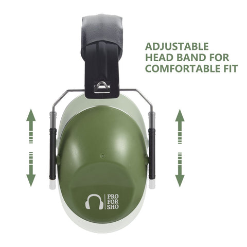 Pro For Sho compact design earmuffs offer a slim profile for long wear.