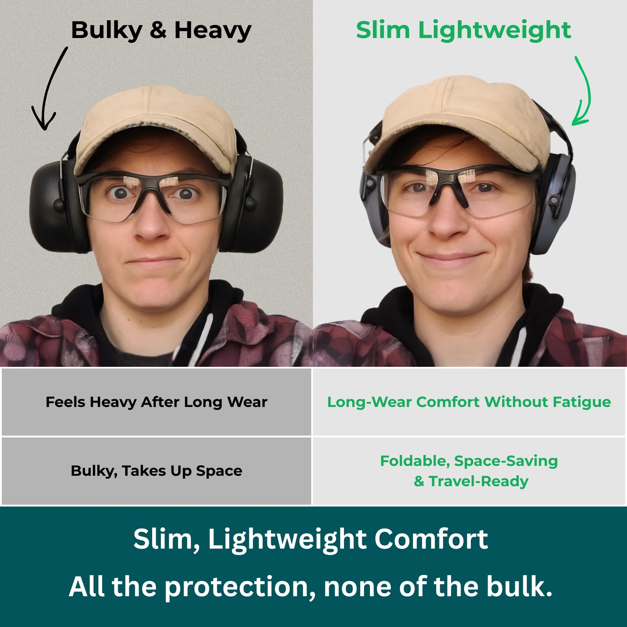 Pro For Sho compact travel case keeps earmuffs protected and ready