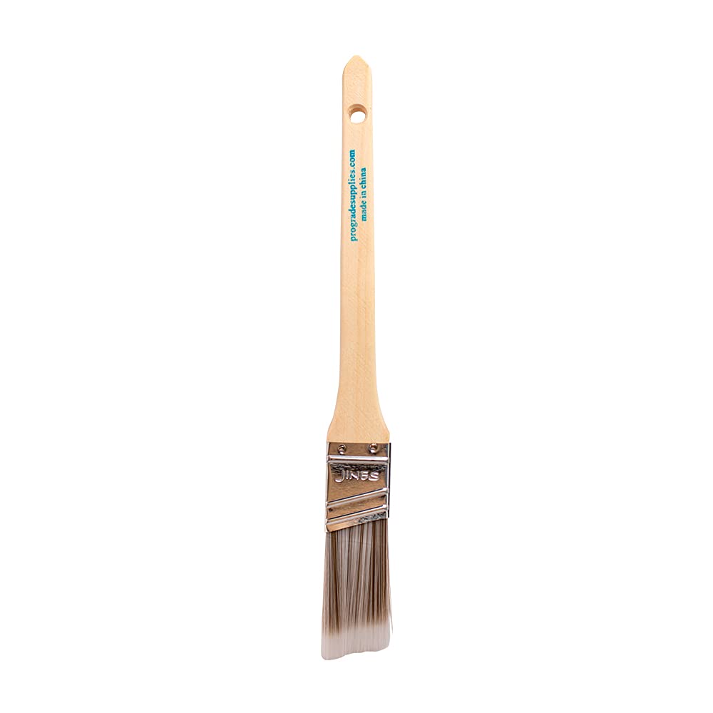 Pro Grade 1-inch angle brush ideal for staining or painting decks and fences