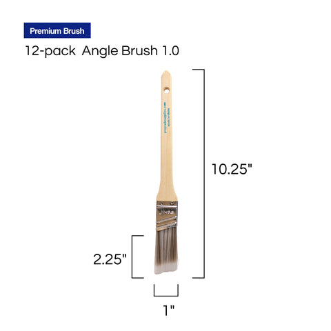 Pro Grade 1-inch angle brush suitable for interior and exterior projects