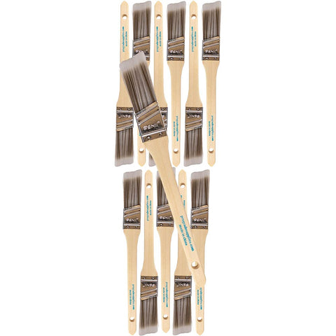 Pro Grade 1-inch angle brush for wall-trim detail with clean edges