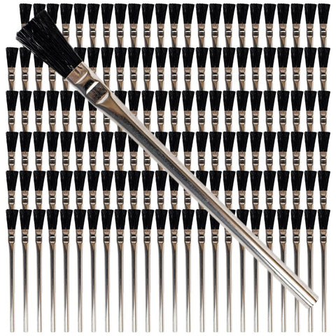 Pro Grade acid brush with 3-8 inch boar hair bristles for precise flux application