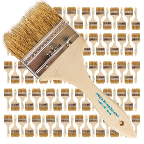 Pro Grade chip brush 3-inch front view for quick painting tasks.