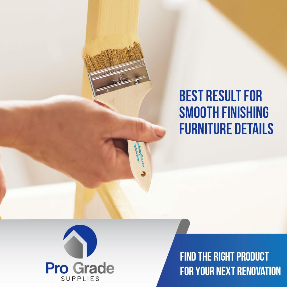 Pro Grade brush used for staining with even color distribution.