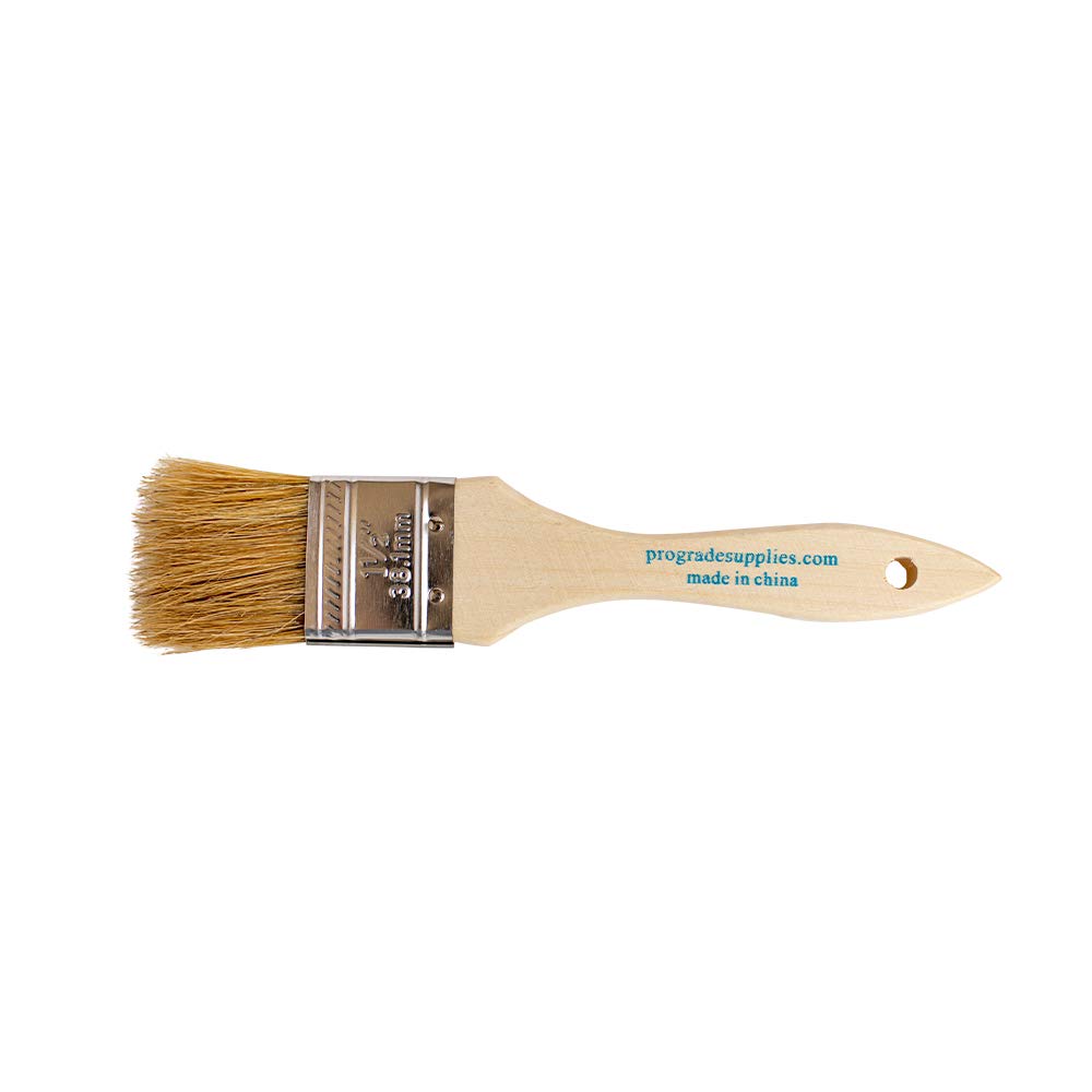 Pro Grade square-trim brush delivers clean, precise edges.