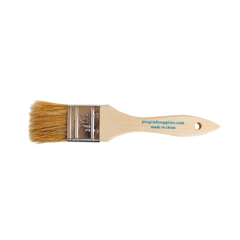 Pro Grade square-trim brush delivers clean, precise edges.