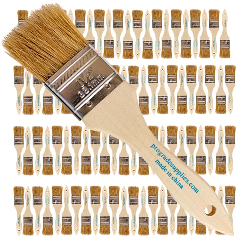 PRO-GRADE chip brush 96-pack with 1.5 inch bristles for smooth coverage.