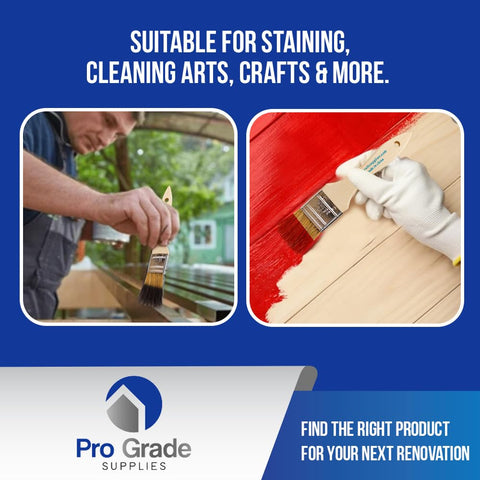 PRO-GRADE chip brush with all-natural china bristles for versatile paints and stains.