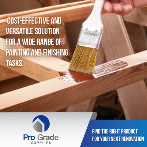 PRO-GRADE chip brush is disposable or reusable for flexible project planning.