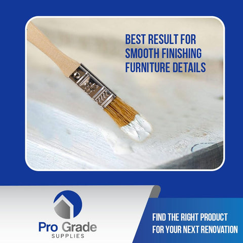 Pro Grade chip brush light brown finish enhances handling
