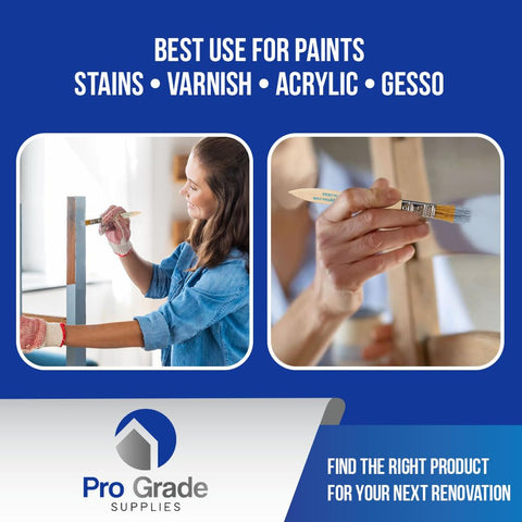 Pro Grade chip brush square trim for precise edge control