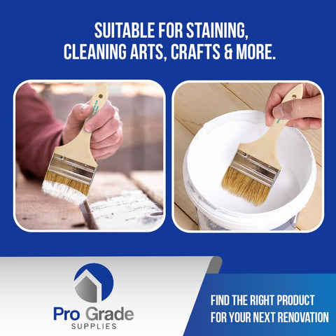Pro Grade chip brush square trim delivering neat edges across surfaces