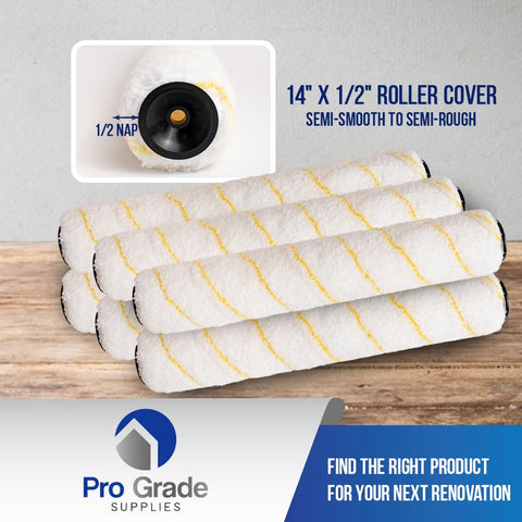 No-shed microfiber roller reduces lint for clean, even coats.