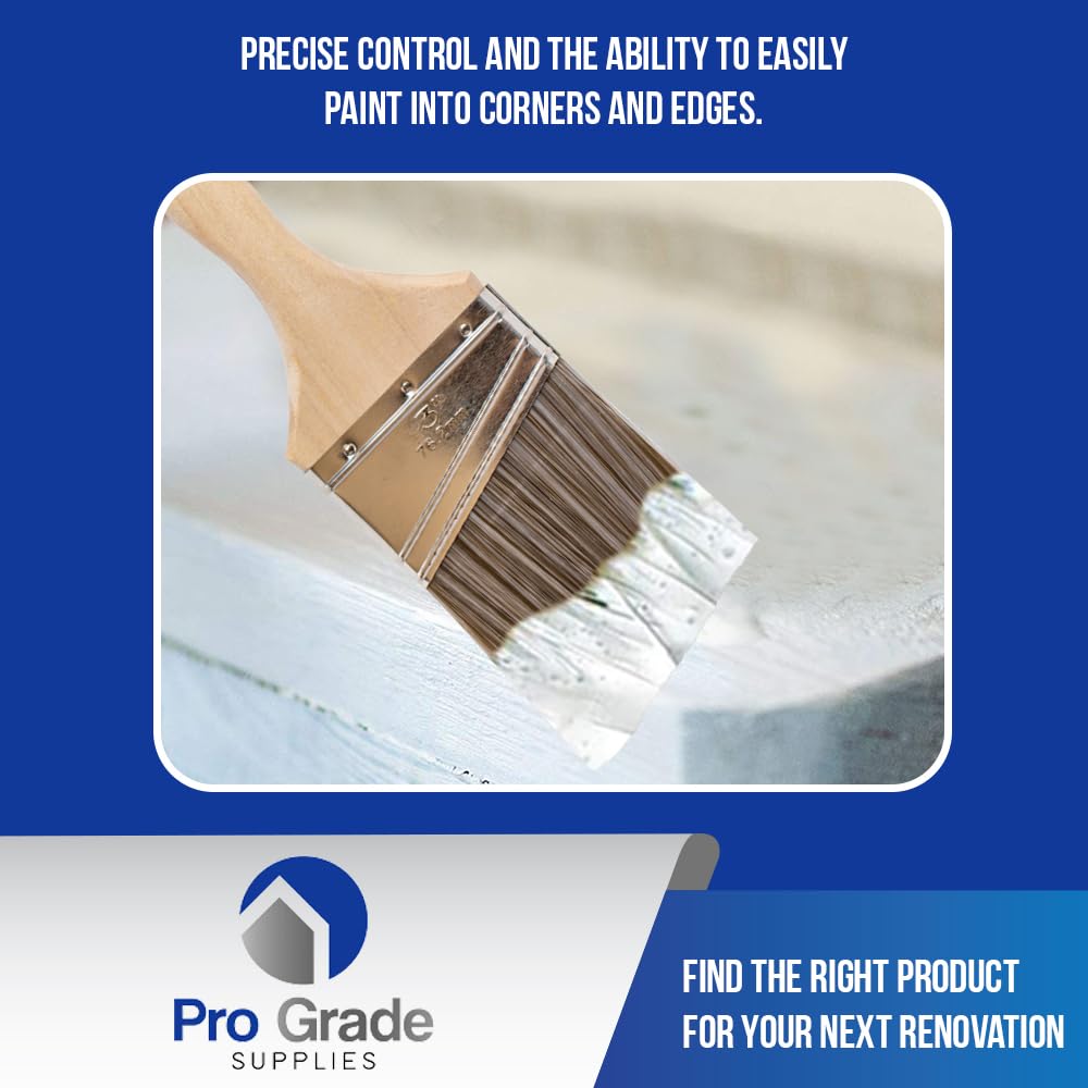 Pro Grade brush in use for corner trim and detailed touch-ups.
