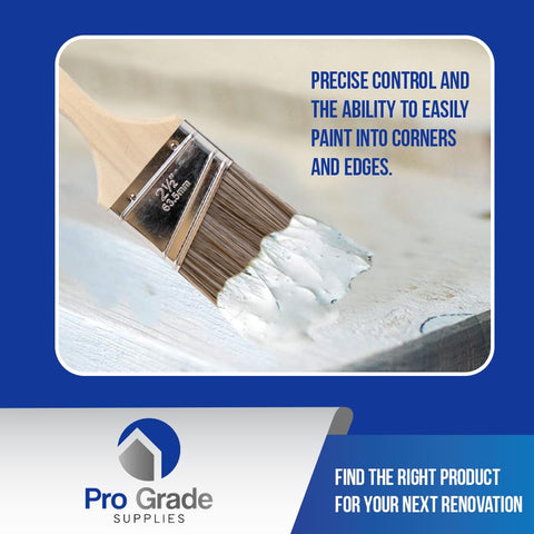Pro Grade synthetic filament holds more paint for faster jobs.